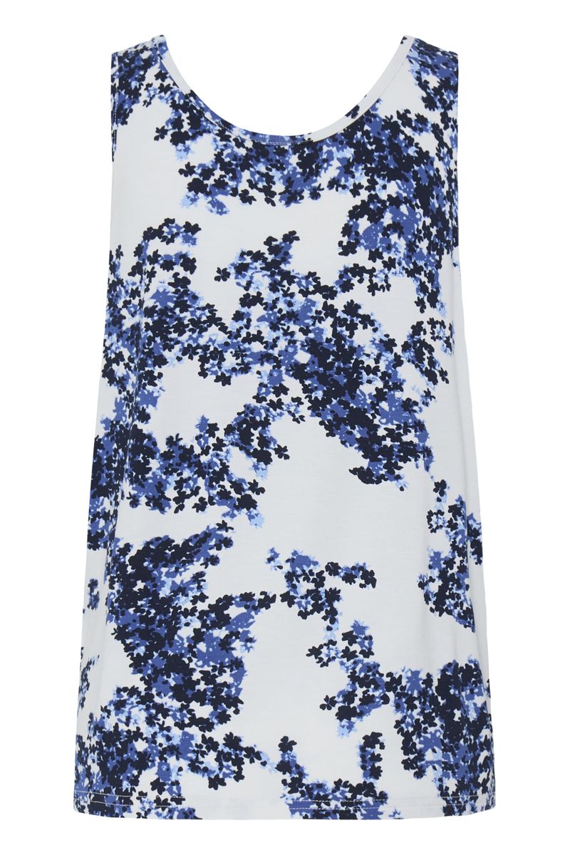 Itene singlet blå blomst