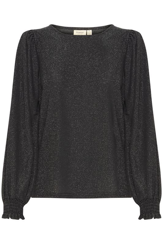 Monica bluse svart med glitter