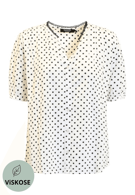 Lisen bluse svarte prikker