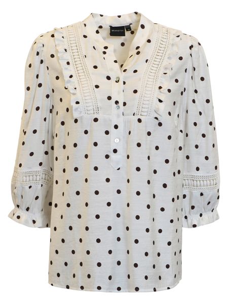 Hovedbilde Tonje bluse brune prikker