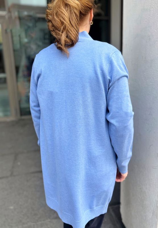 Amalie strikkejakke lys blå