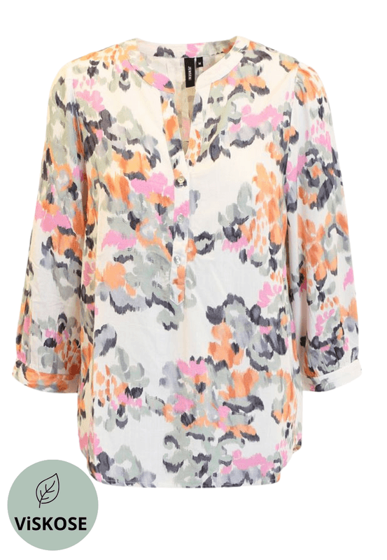 Carine bluse floral paint
