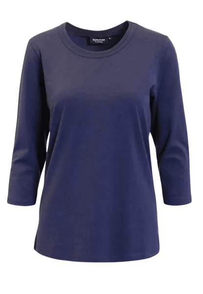 Hovedbilde Mona basic topp marineblå