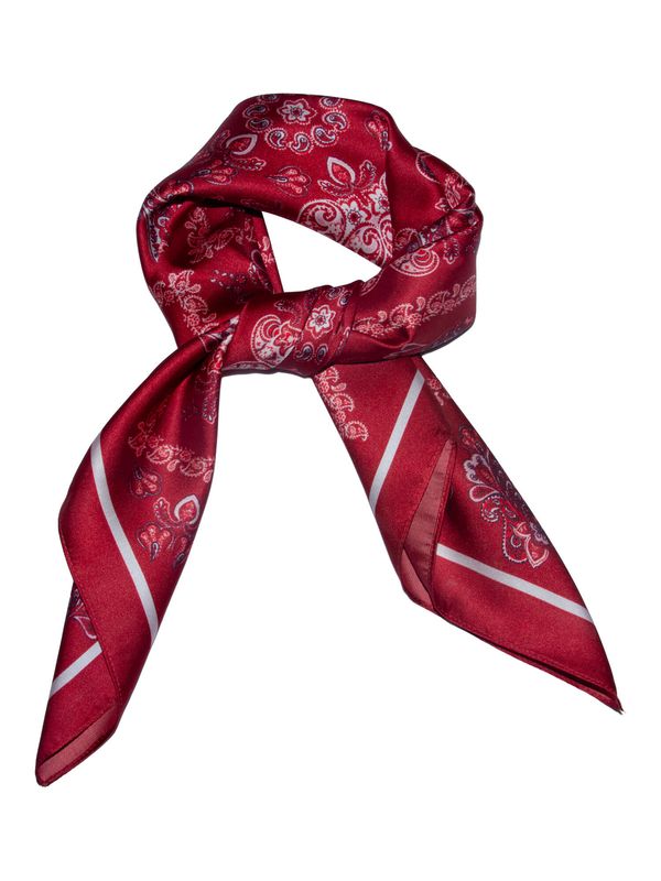 Skjerf multi paisley vinrød
