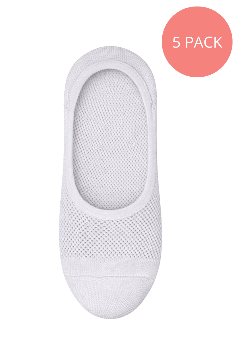 Ventilerende steps-sokker hvite