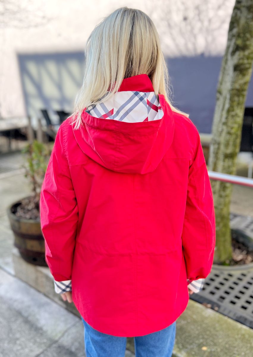 Hedda anorakk rød