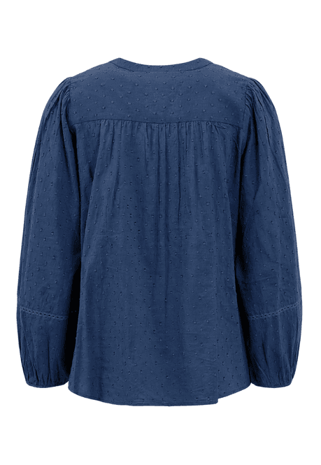 Hovedbilde Petra bomullsbluse denimblå