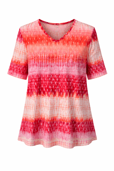 Hovedbilde Lisen t-shirt korall batikk