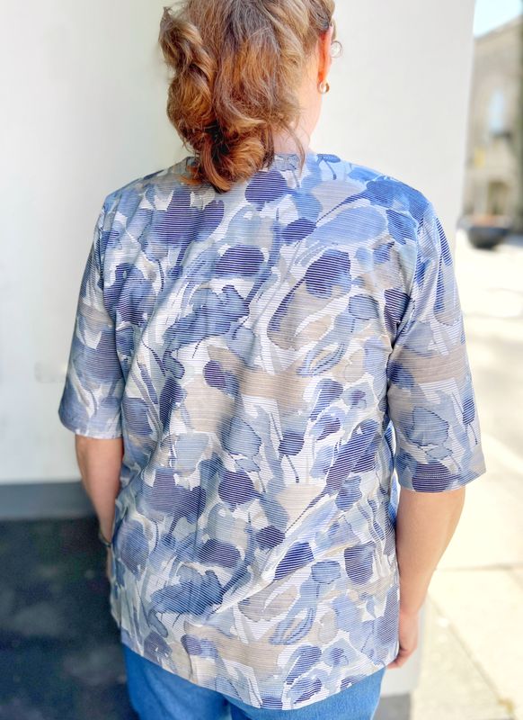 Tonje t-shirt middelalder-blå