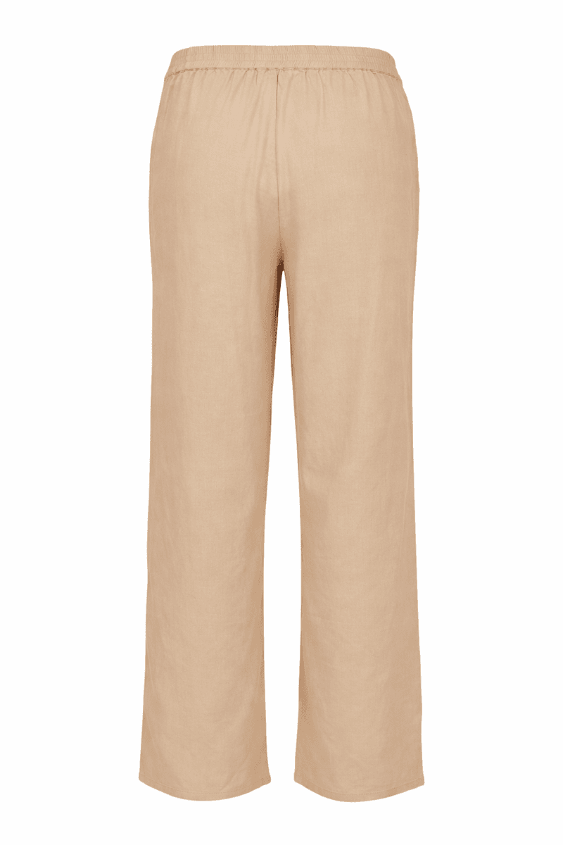 Inger capri bukser lin sand