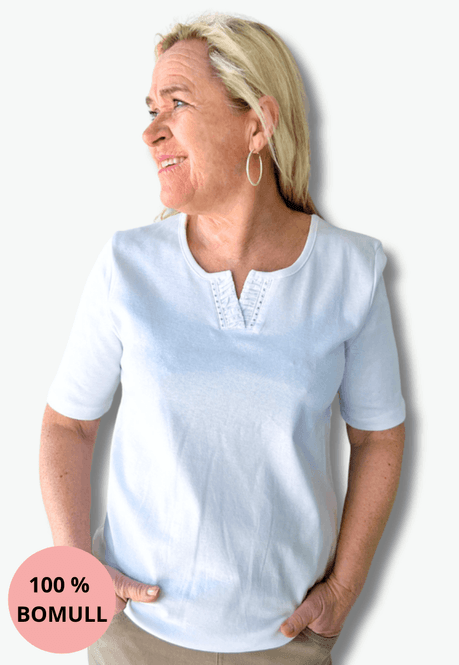 Hovedbilde Inger t-shirt hvit m/strass