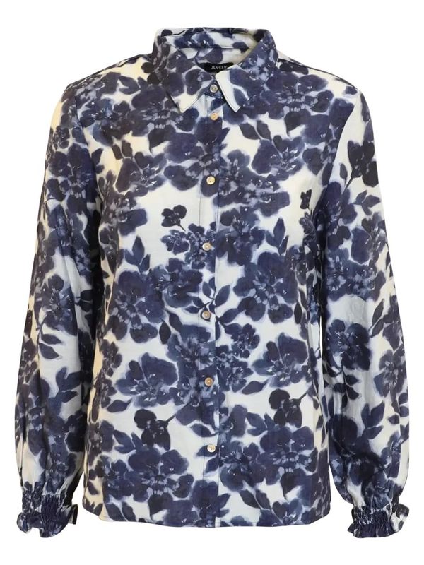 Aud bluse blå anemone