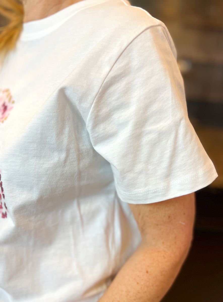 Irene t-shirt rød hortensia