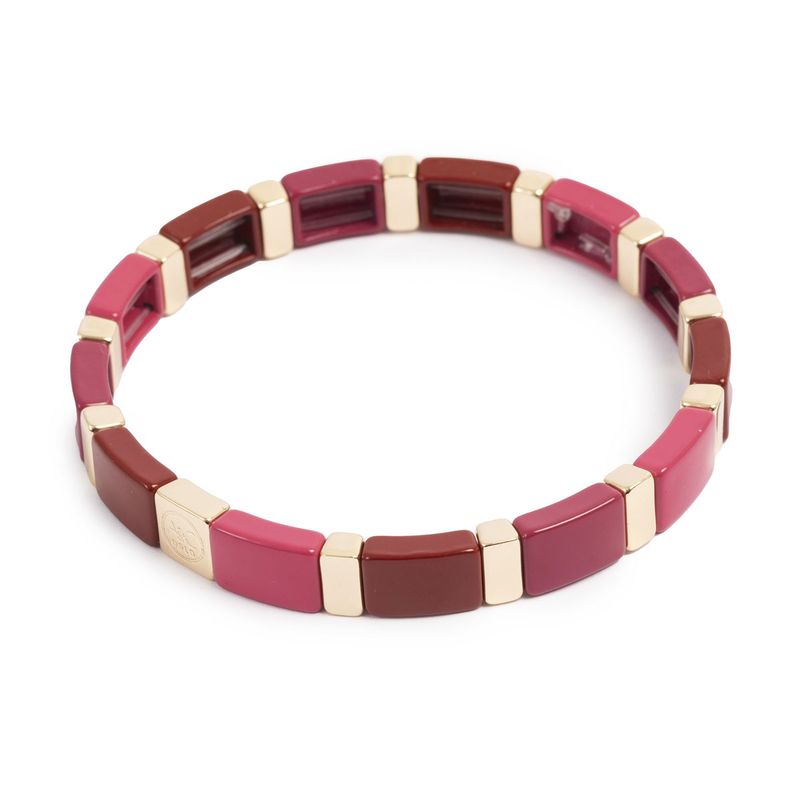 Emaljert armbånd ruby