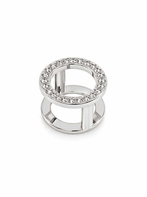 Hovedbilde Skjerfring rund med strass
