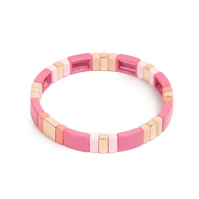 Hovedbilde Emaljert armbånd S/M  rosa