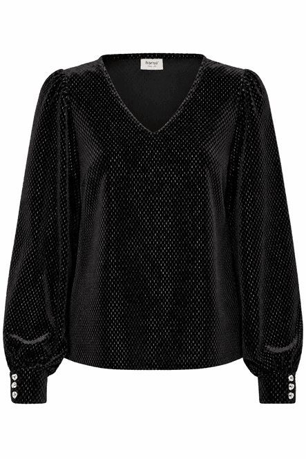Hovedbilde Katti blusetopp svart glitter