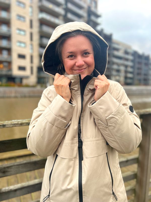 Beate vattert jakke sand