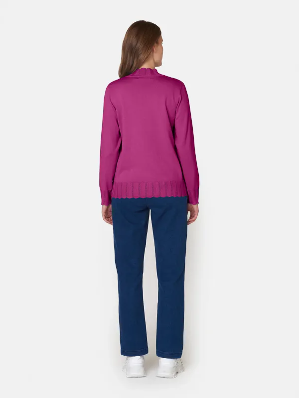 Kjersti blusegenser fuksia