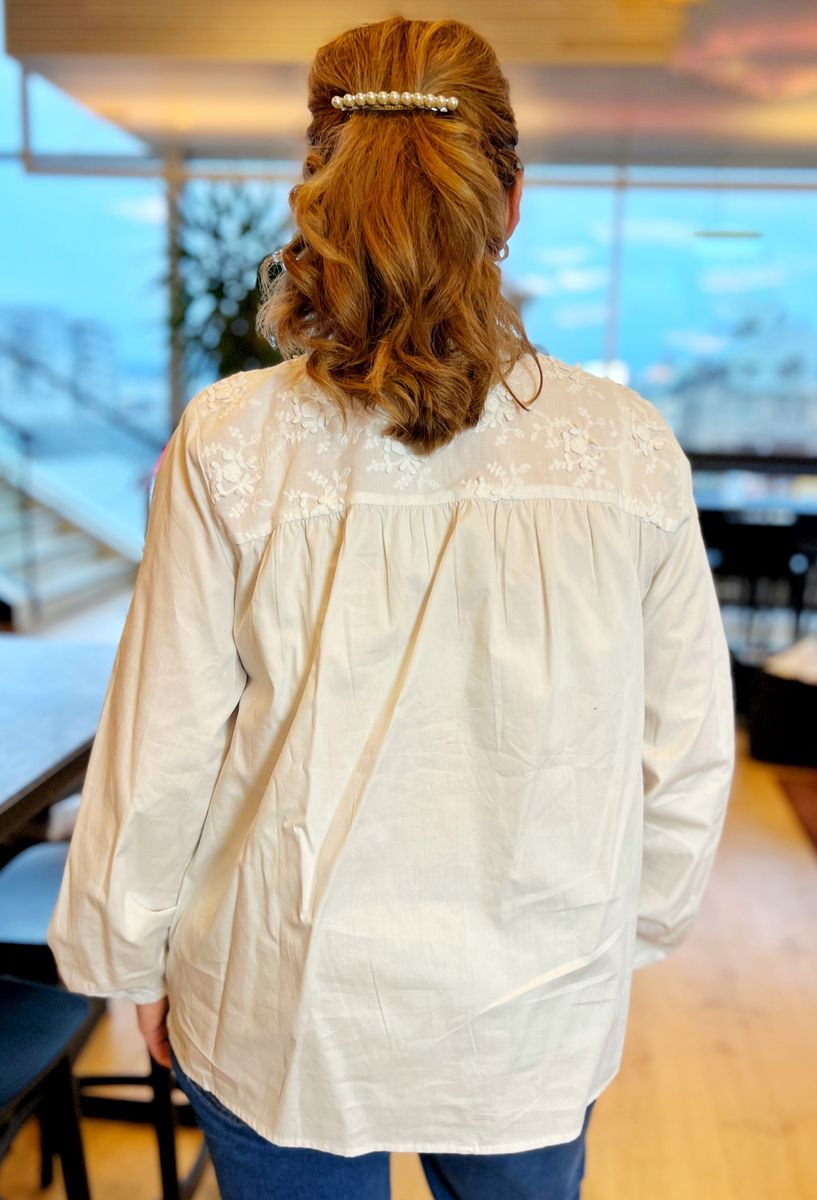 Irene skjortebluse hvit