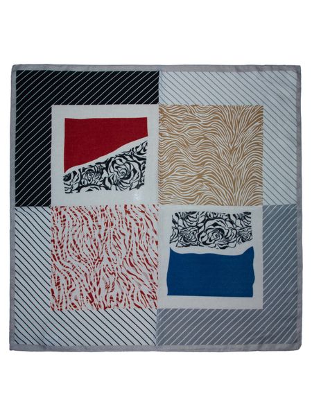 Hovedbilde Skjerf rød/svart mønster