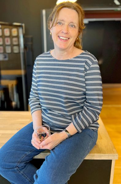 Hovedbilde Irene topp stripet marine