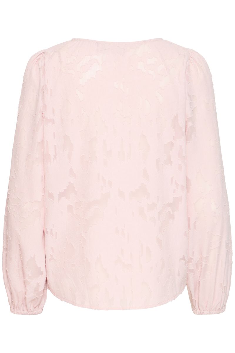 Line bluse rosa struktur