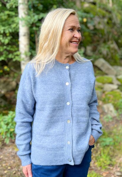 Hovedbilde Marion cardigan m/ull isblå