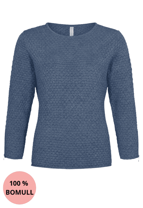 Hovedbilde Unni bomulls-genser blue melange