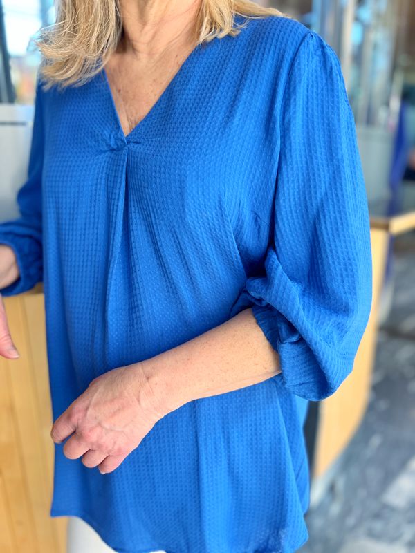 Marita bluse kornblå