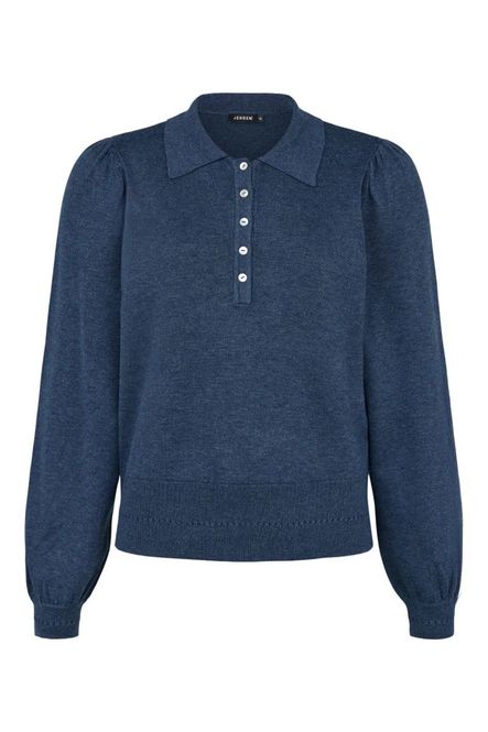 Hovedbilde Petra genser m/ krave blå
