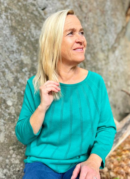 Hovedbilde Nelly genser grønn malakitt