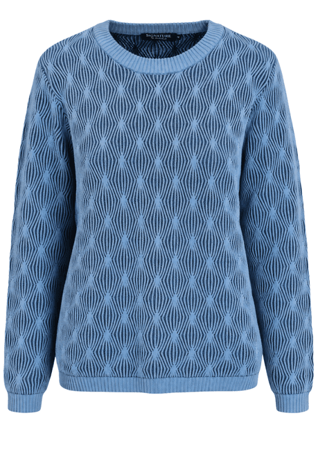Hovedbilde Vivian genser mønster blue