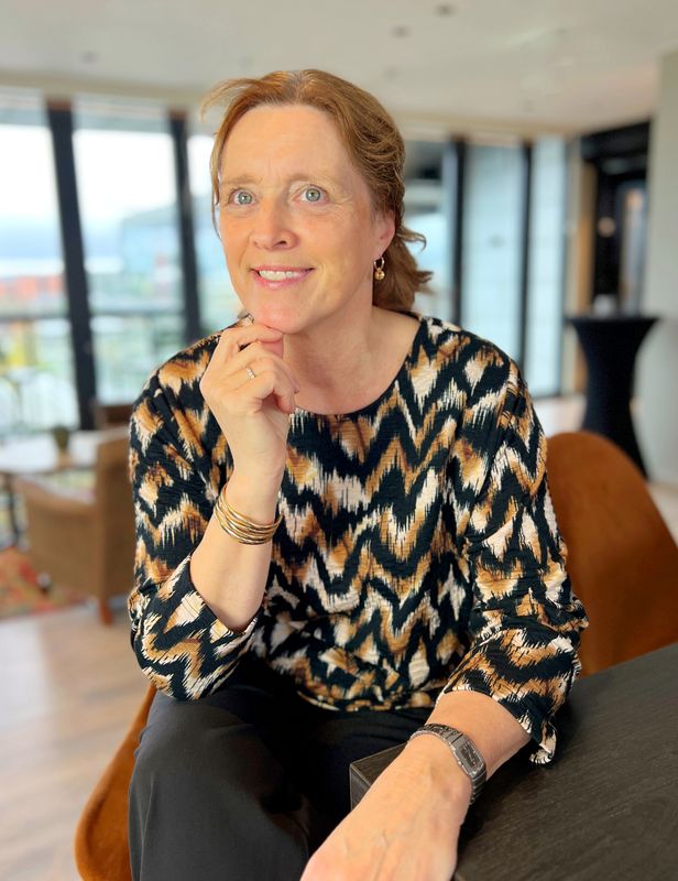Gry topp brun ikat