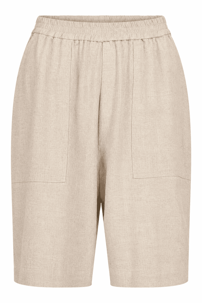 Inger lin-shorts natur