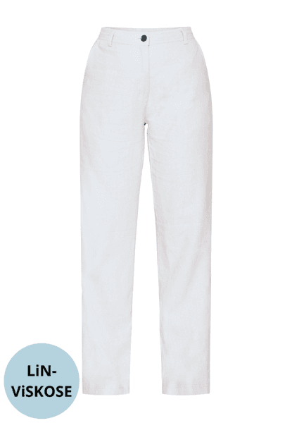 Hovedbilde Sølvi linbukse hvit 78 cm