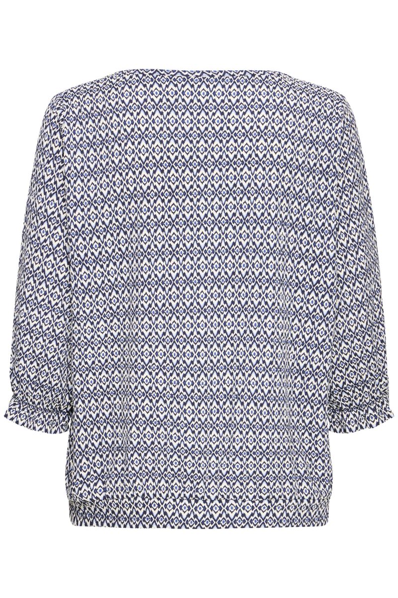 Irene topp zig zag blue