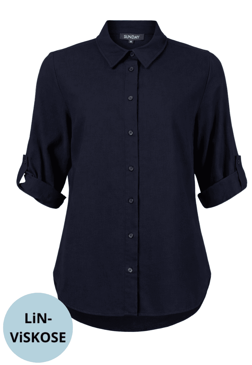 Inger lin-skjorte marineblå