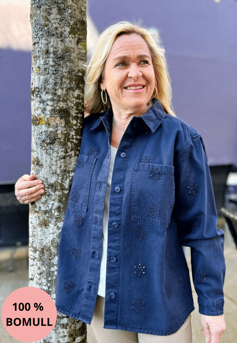Ellen skjortejakke marine