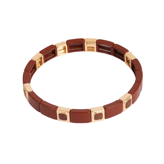 Hovedbilde Emaljert armbånd vinrød