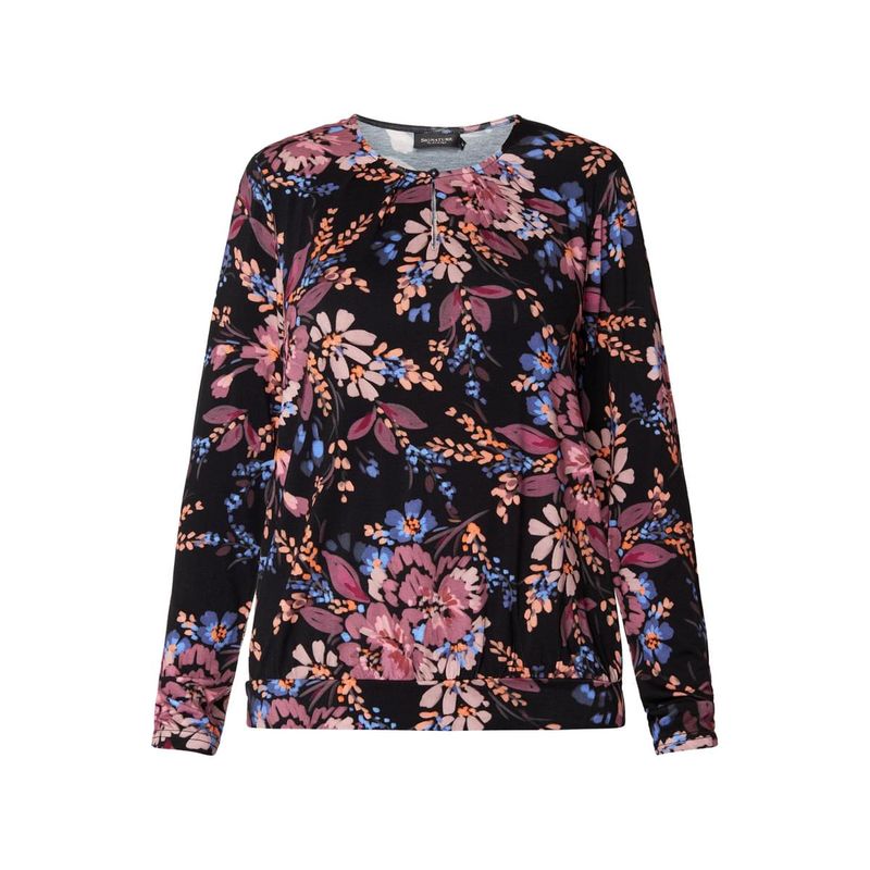 Heidi jersey-topp blomster