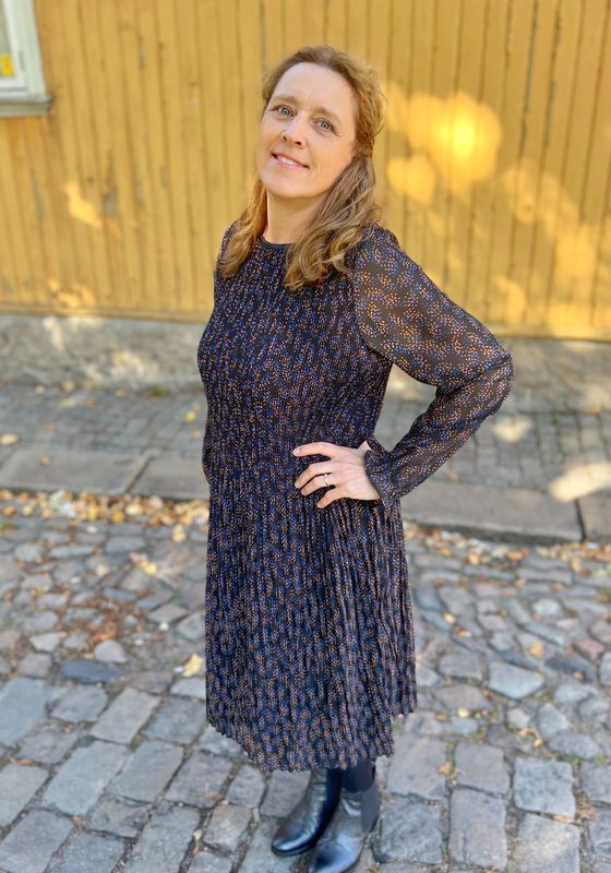 Lillian chiffon kjole svart