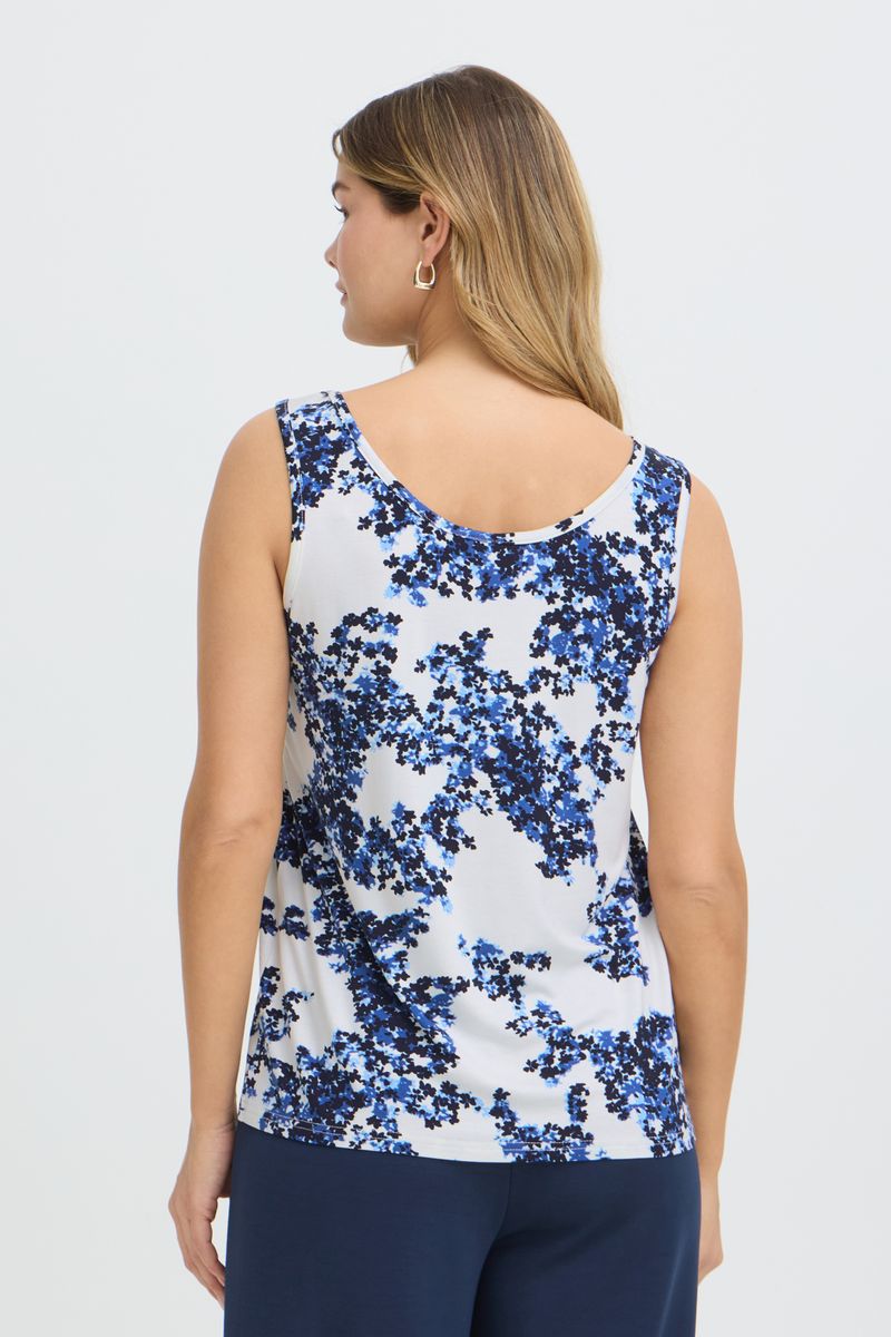 Itene singlet blå blomst