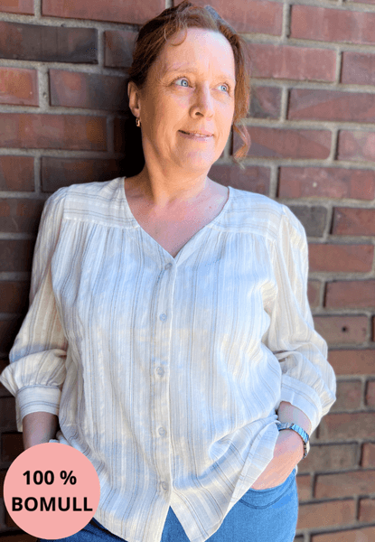 Hovedbilde Irene blusetopp lys stripe