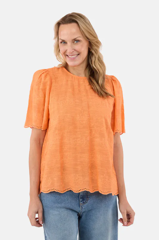Carine bluse korall 