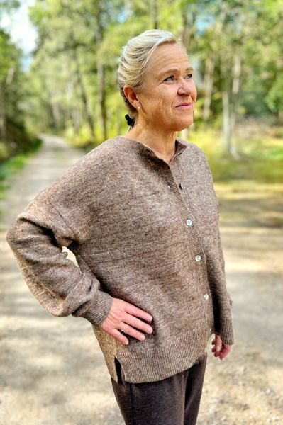 Hovedbilde Marion cardigan m/ull beige melert