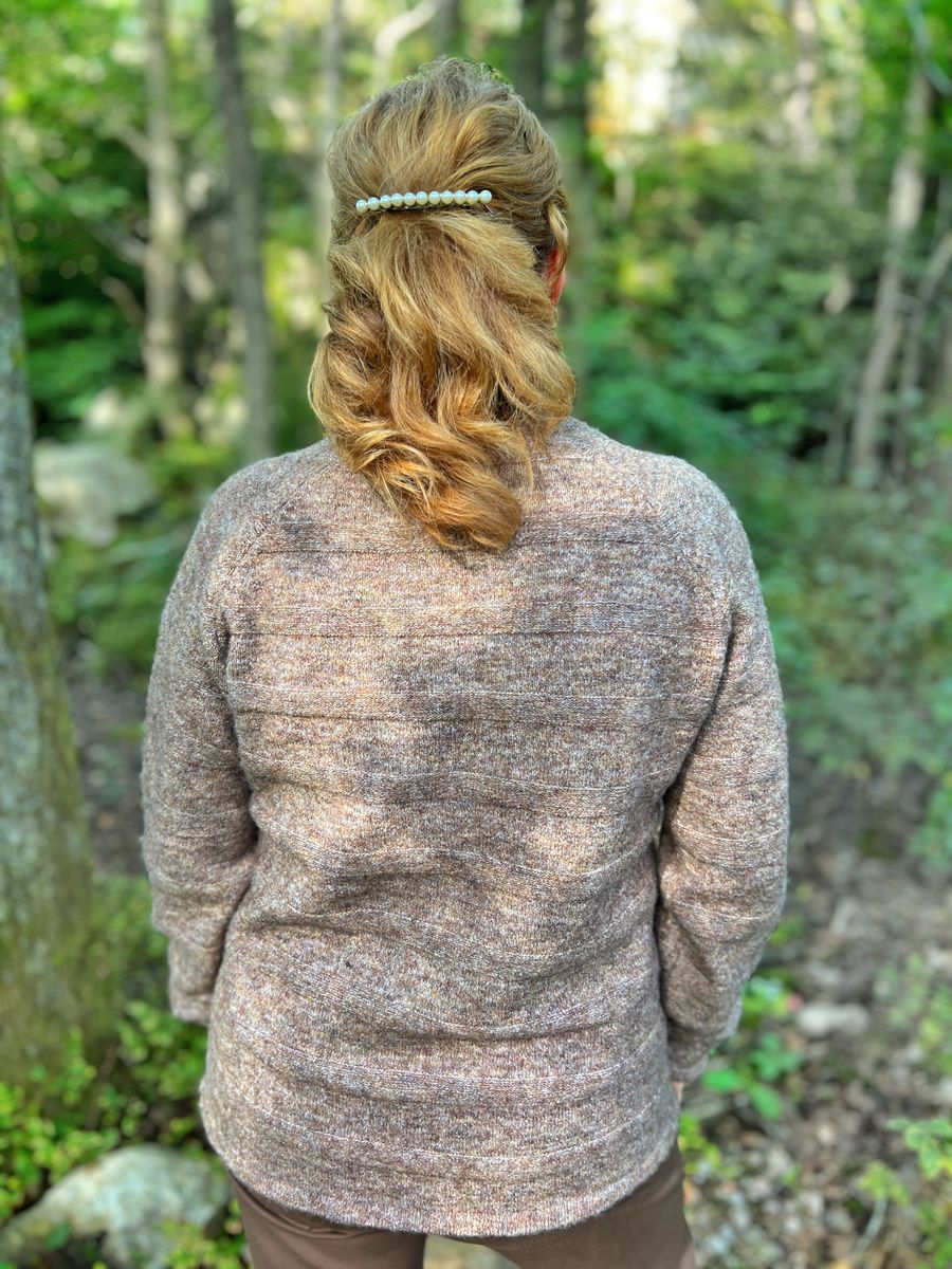 Marion genser m/ull brun melert