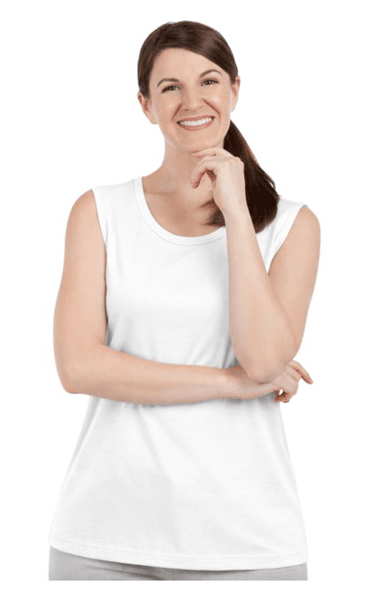 Hovedbilde Mona basic singlet hvit