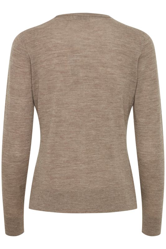 Anette ull cardigan valnøtt