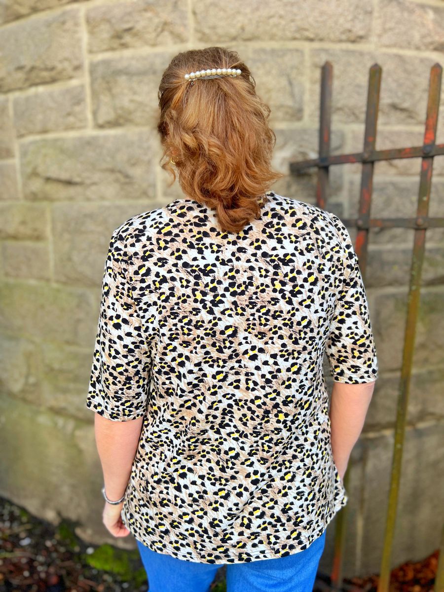 Tonje topp leopard